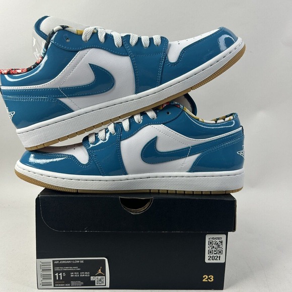 Nike Shoes Air Jordan 1 Retro Low SE “Barcelona/Cyber Teal” 2024 main image 5